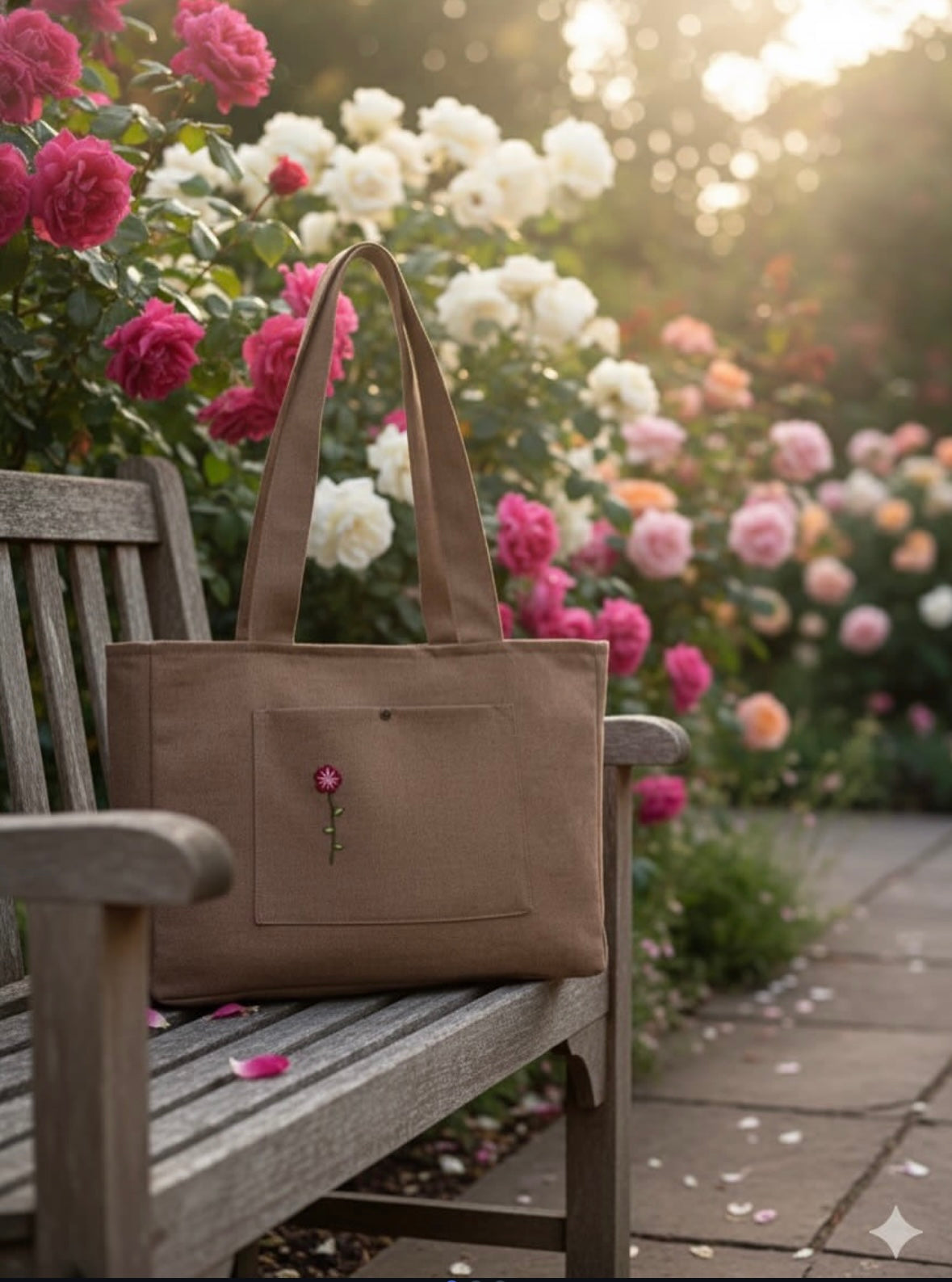 Floral Pocket (Brown)
