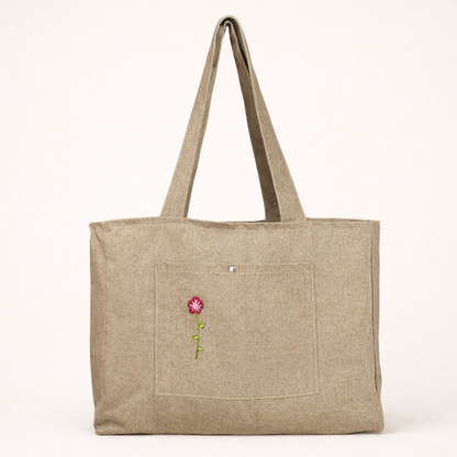 Floral Pocket (Brown)