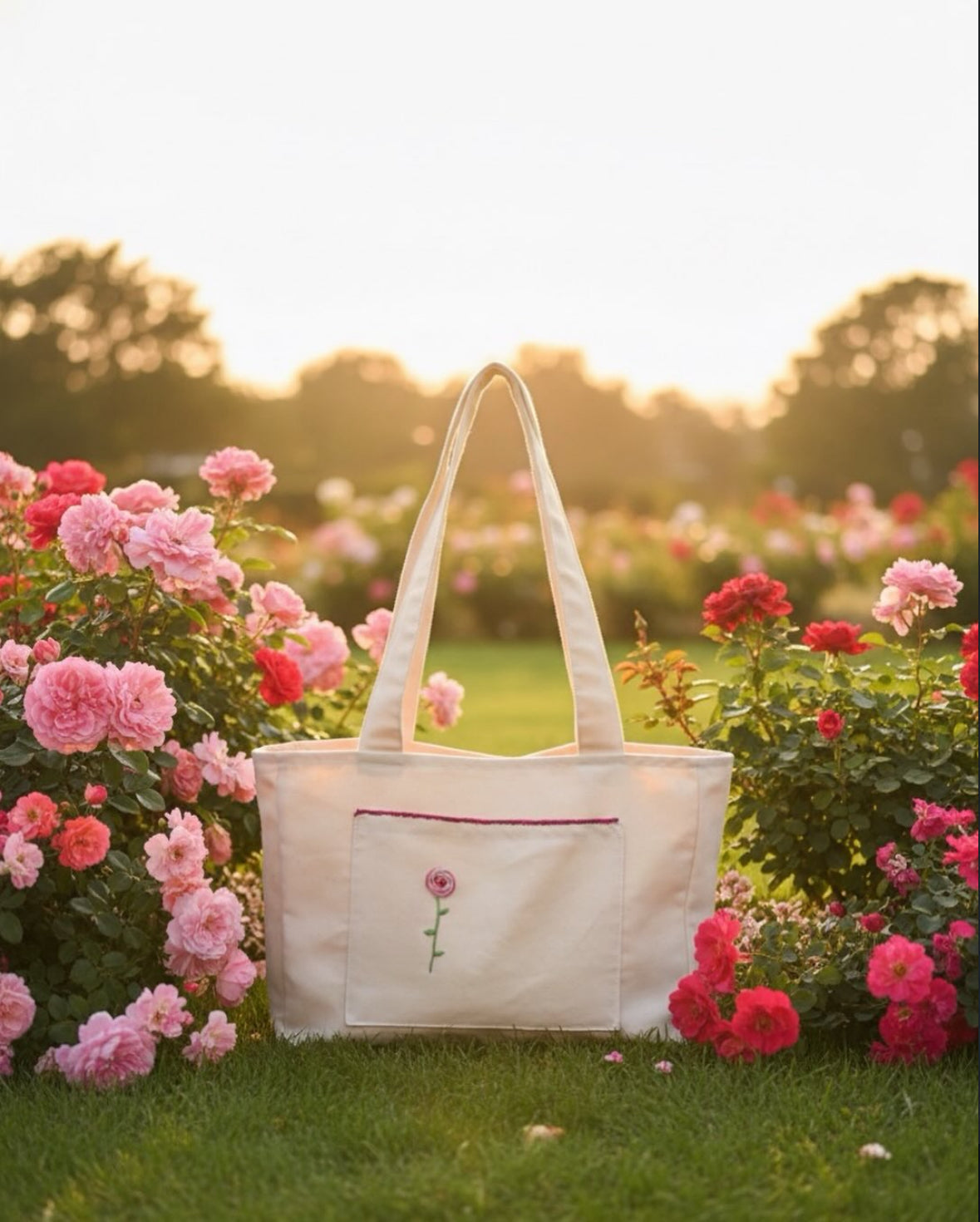 Floral Pocket (white)