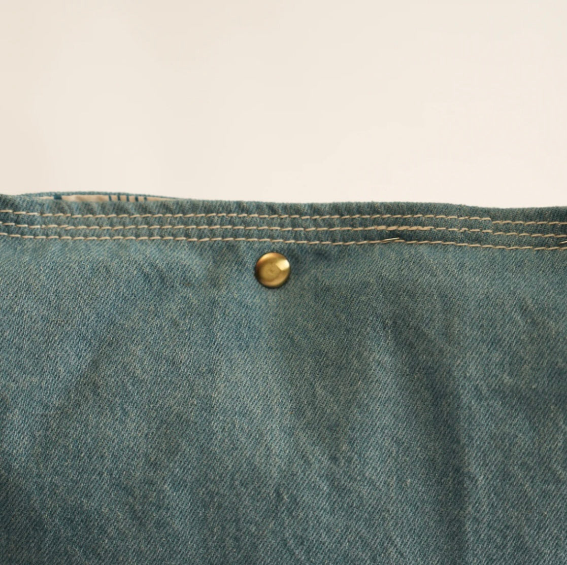 Leather Lili Pocket Tote - Light Blue